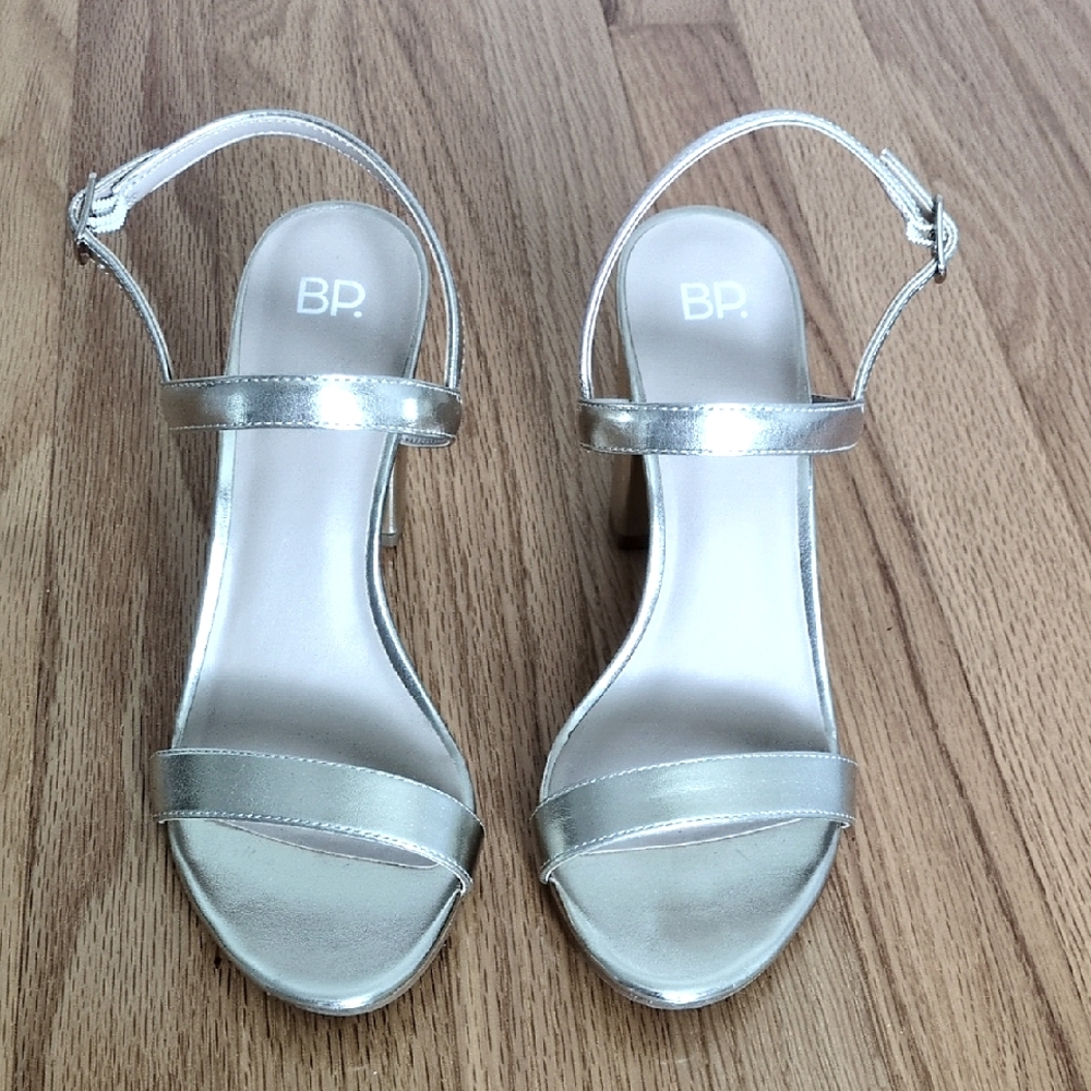 Champagne Gold Strappy Sandal.